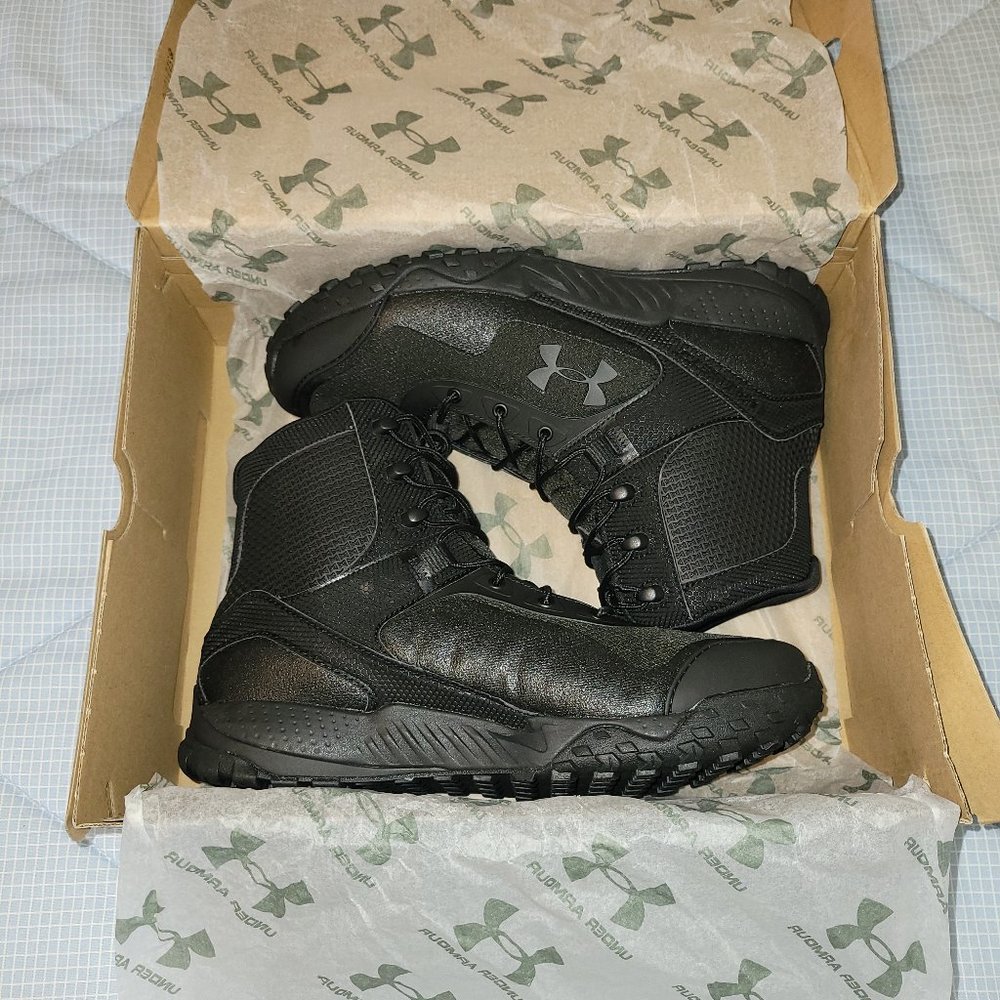 New Mens Under Armour Valsetz Boot Black Size 9.5